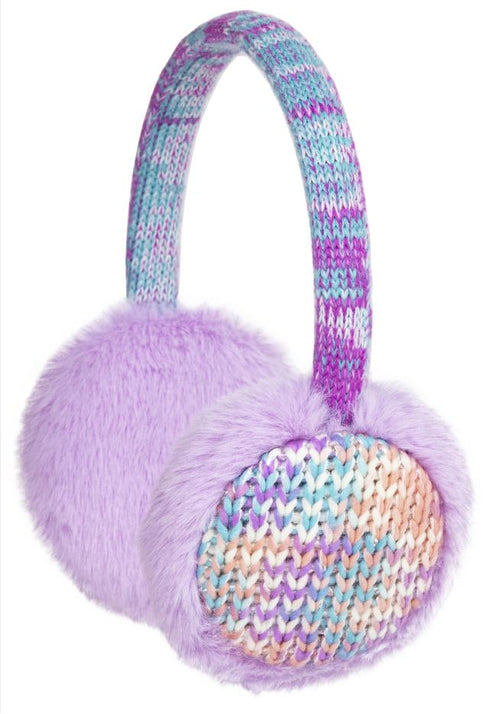 Winter new earmuffs fade color knitted warm earmuffs student plush earmuffs